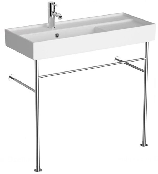 VitrA 7402B003-6276 ArchiPlan Metal Ayaklı Lavabo 90cm,Beyaz.